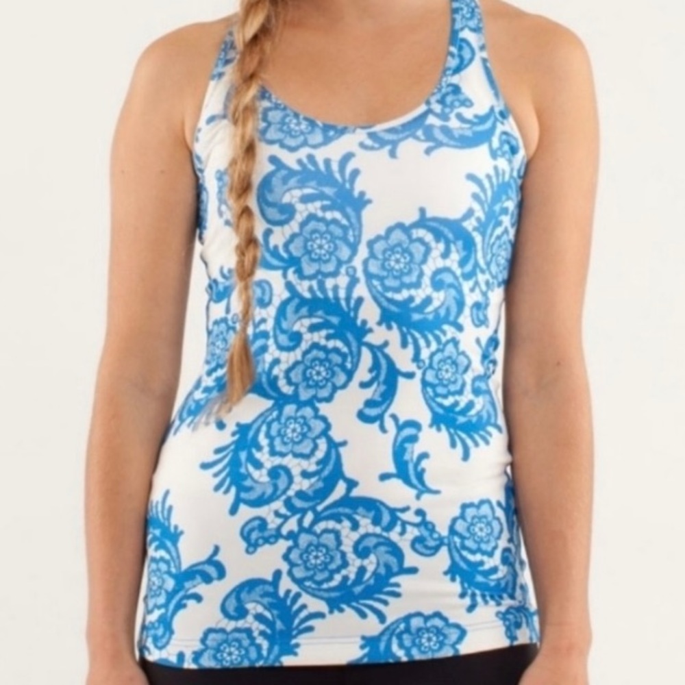lululemon athletica Workout Tank Top With Flowers